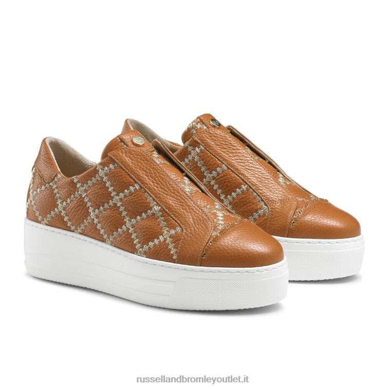 abbronzatura V0V4J30 donne Russell And Bromley sneaker senza lacci Seawalk