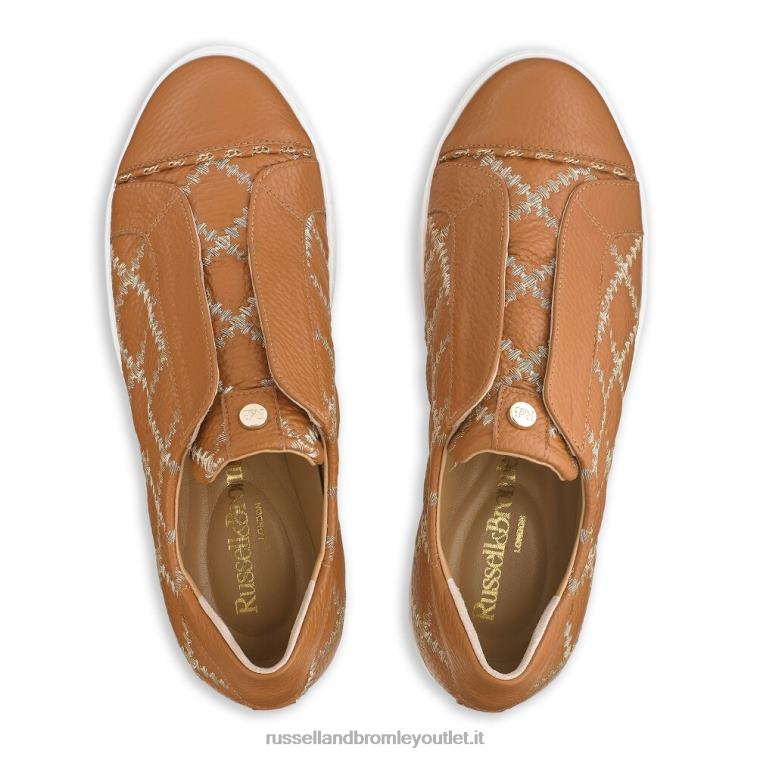 abbronzatura V0V4J30 donne Russell And Bromley sneaker senza lacci Seawalk