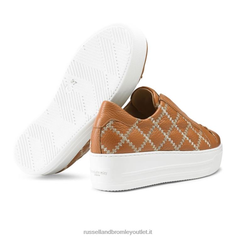 abbronzatura V0V4J30 donne Russell And Bromley sneaker senza lacci Seawalk