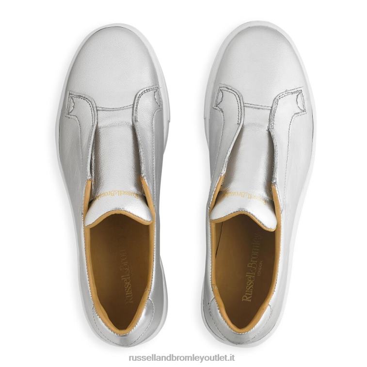 argento V0V4J16 donne Russell And Bromley park up sneaker flatform senza lacci