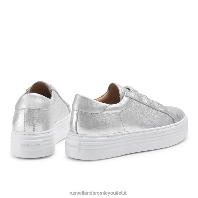 argento V0V4J41 donne Russell And Bromley sneaker flatform sirius