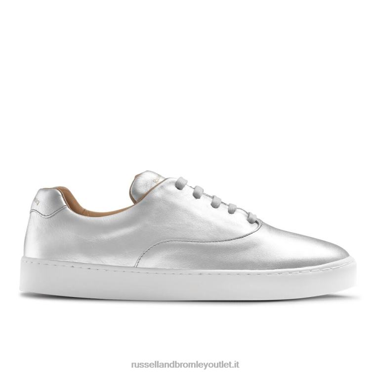 argento V0V4J83 donne Russell And Bromley evviva sneaker allacciata