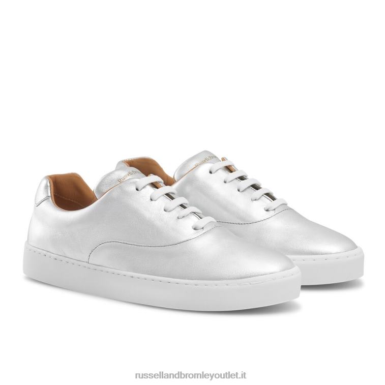 argento V0V4J83 donne Russell And Bromley evviva sneaker allacciata