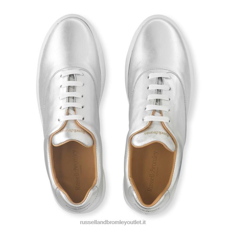 argento V0V4J83 donne Russell And Bromley evviva sneaker allacciata