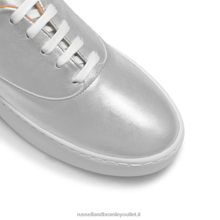 argento V0V4J83 donne Russell And Bromley evviva sneaker allacciata