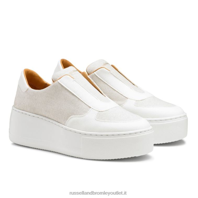 avorio V0V4J17 donne Russell And Bromley sneaker park ave eco flatform