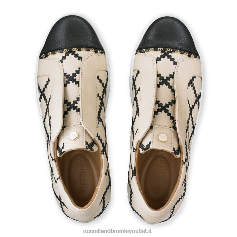 beige V0V4J29 donne Russell And Bromley sneaker senza lacci Seawalk