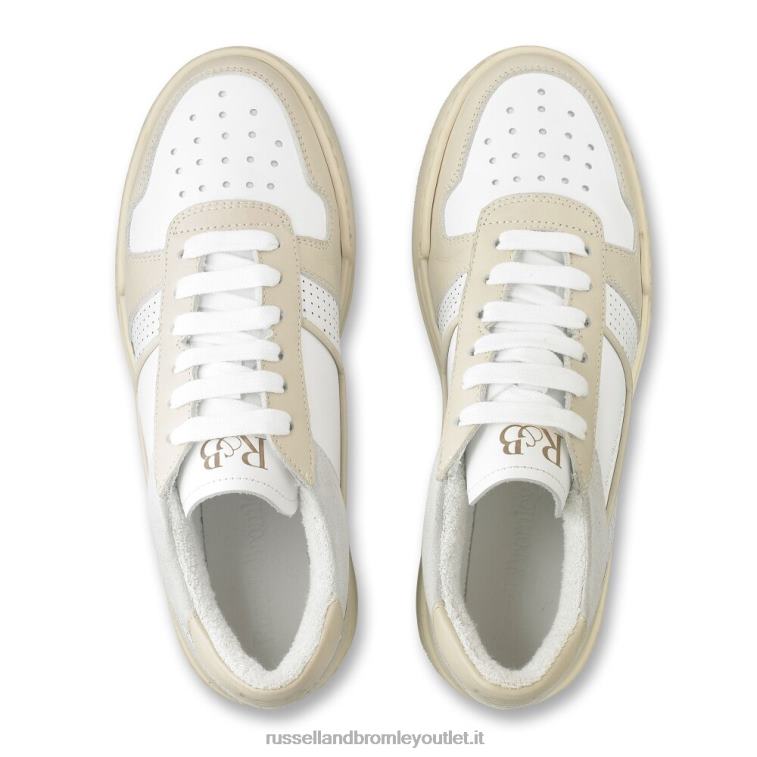beige V0V4J77 donne Russell And Bromley sneaker traforata League