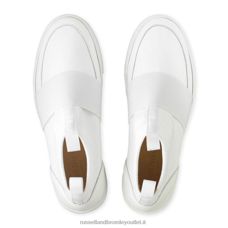 bianco V0V4J21 donne Russell And Bromley sneaker in maglia park knit