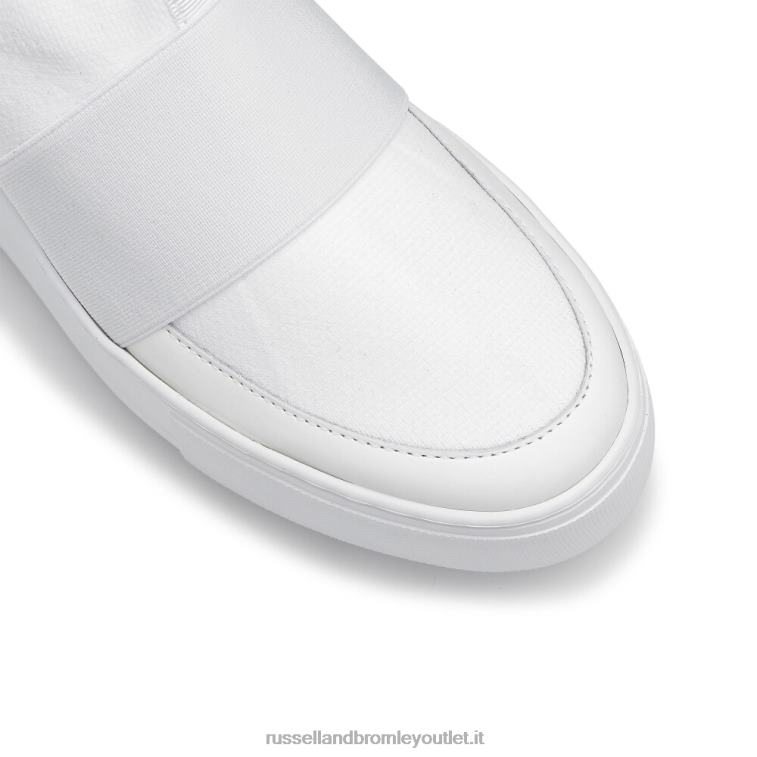 bianco V0V4J21 donne Russell And Bromley sneaker in maglia park knit