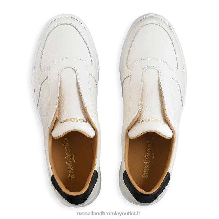 bianco V0V4J33 donne Russell And Bromley sneaker flatform park ave senza lacci