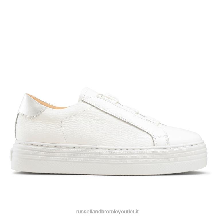 bianco V0V4J46 donne Russell And Bromley sneaker flatform sirius