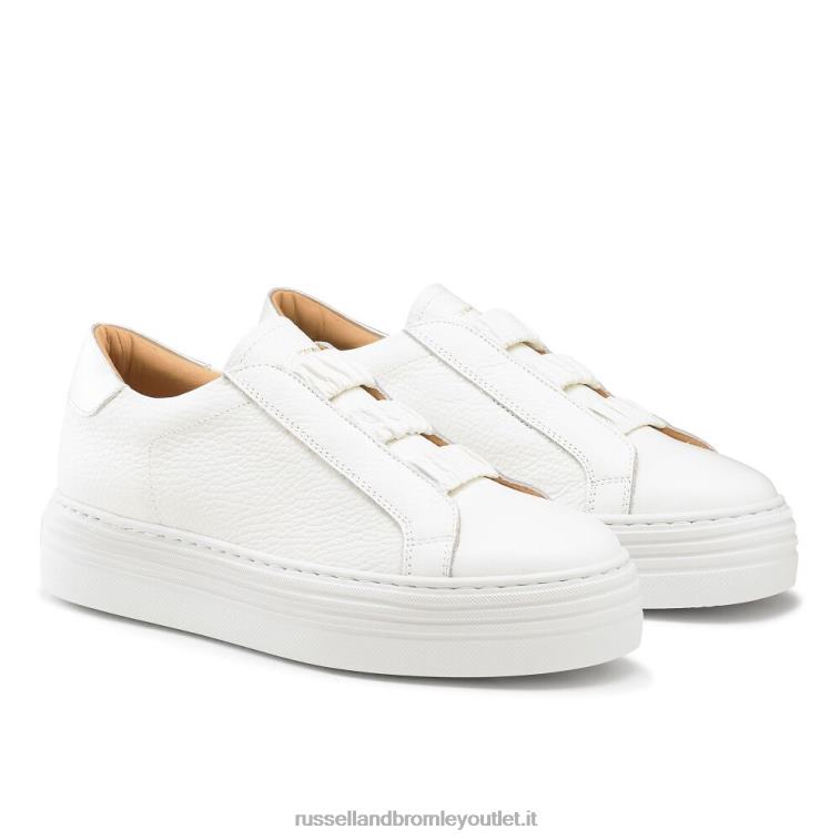 bianco V0V4J46 donne Russell And Bromley sneaker flatform sirius