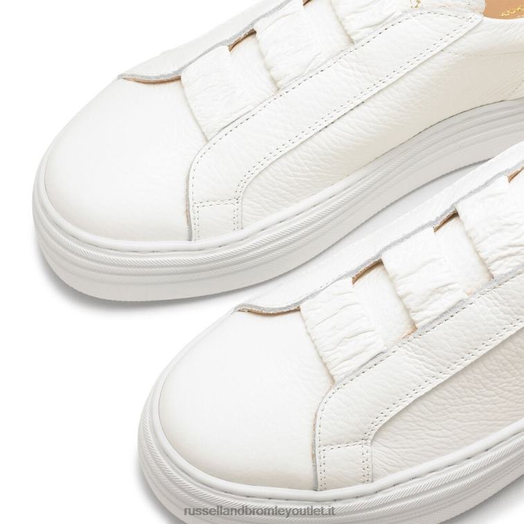 bianco V0V4J46 donne Russell And Bromley sneaker flatform sirius