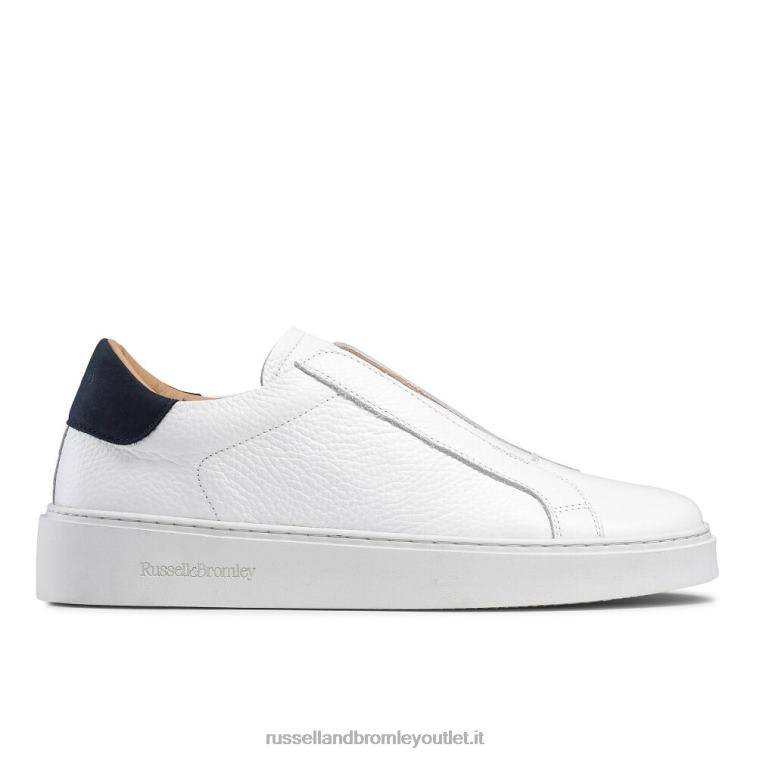 bianco V0V4J47 donne Russell And Bromley sneaker da sogno senza lacci