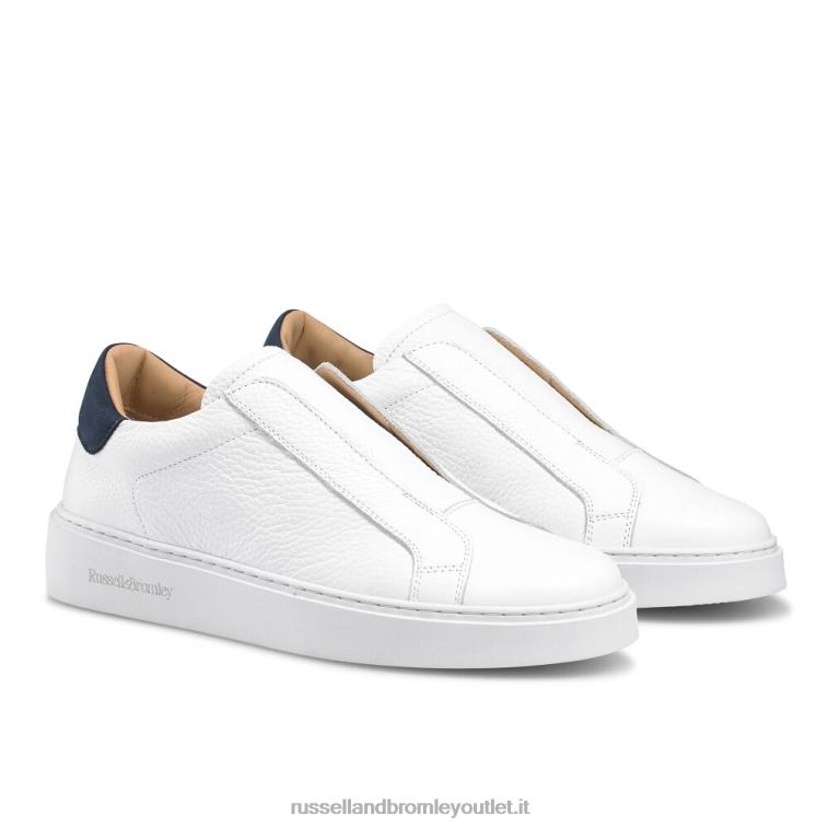 bianco V0V4J47 donne Russell And Bromley sneaker da sogno senza lacci