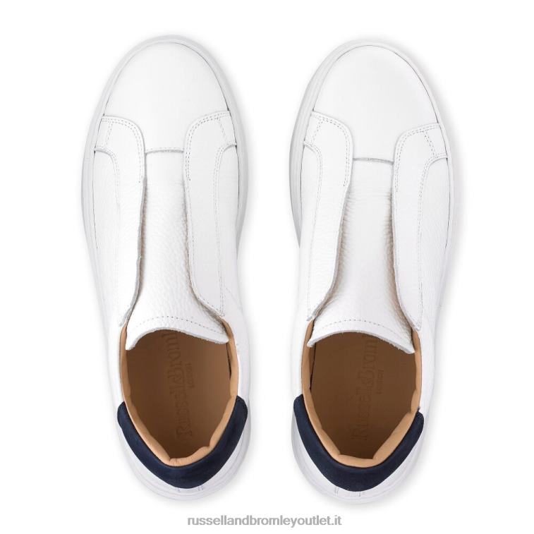 bianco V0V4J47 donne Russell And Bromley sneaker da sogno senza lacci
