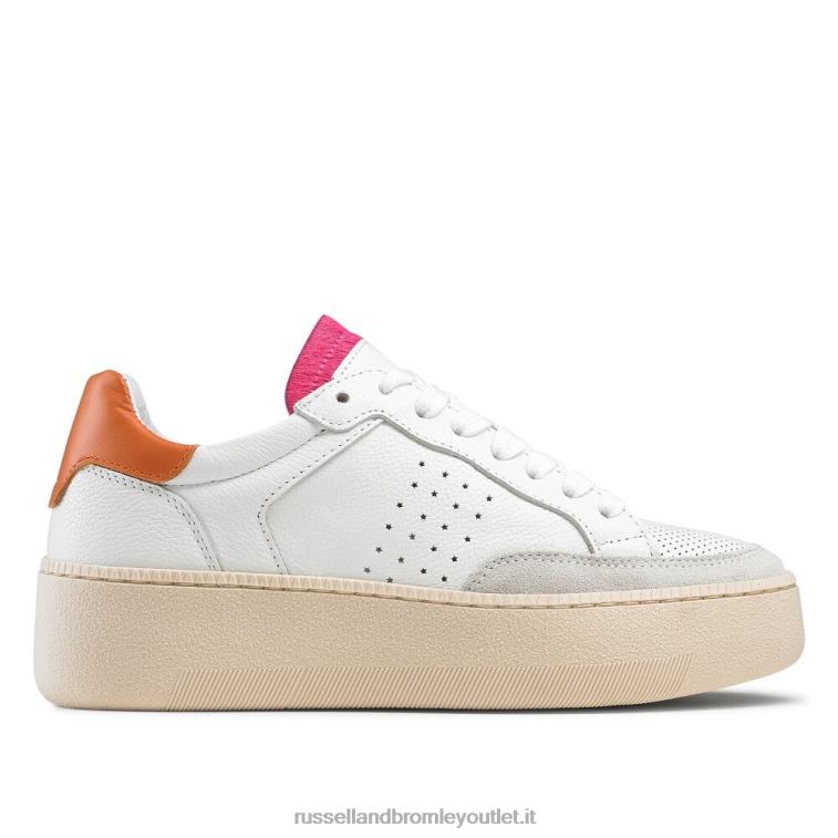 bianco V0V4J63 donne Russell And Bromley sneaker bassa sussurro