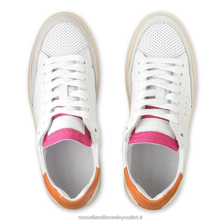 bianco V0V4J63 donne Russell And Bromley sneaker bassa sussurro