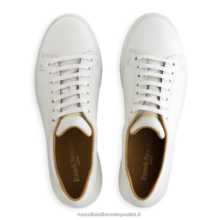 bianco V0V4J69 donne Russell And Bromley flatform con lacci park life