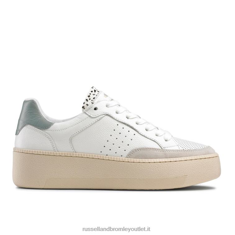 bianco V0V4J70 donne Russell And Bromley sneaker bassa sussurro