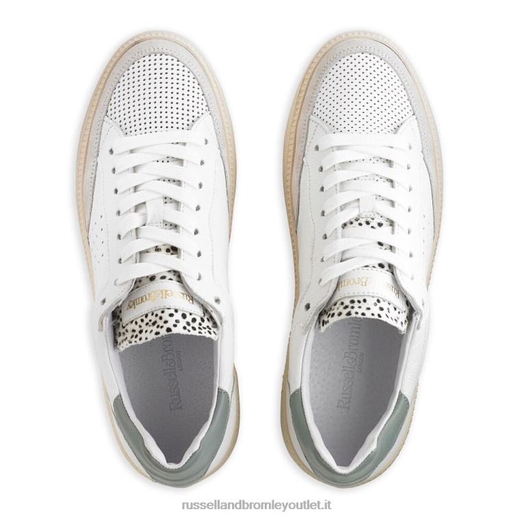 bianco V0V4J70 donne Russell And Bromley sneaker bassa sussurro