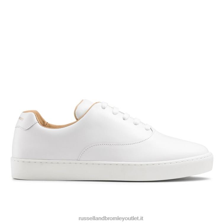 bianco V0V4J84 donne Russell And Bromley evviva sneaker allacciata