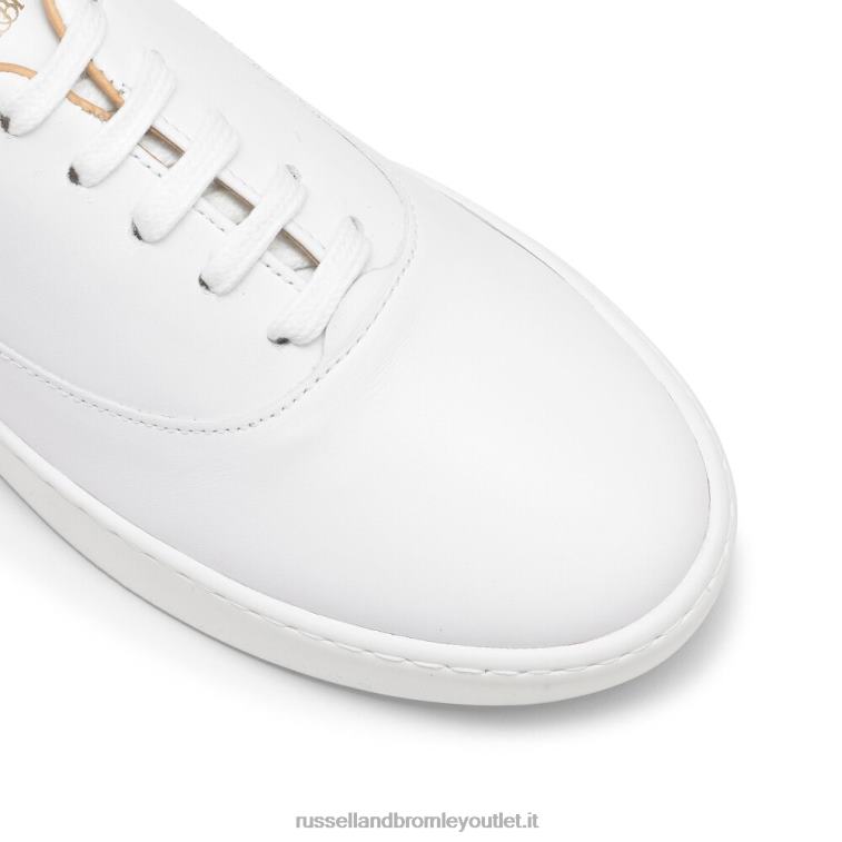 bianco V0V4J84 donne Russell And Bromley evviva sneaker allacciata