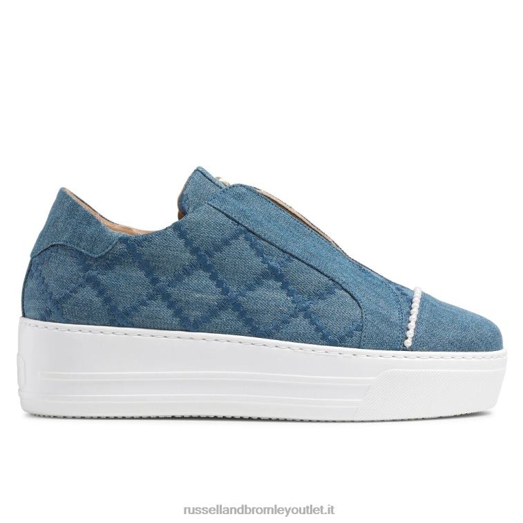 blu V0V4J28 donne Russell And Bromley sneaker senza lacci Seawalk