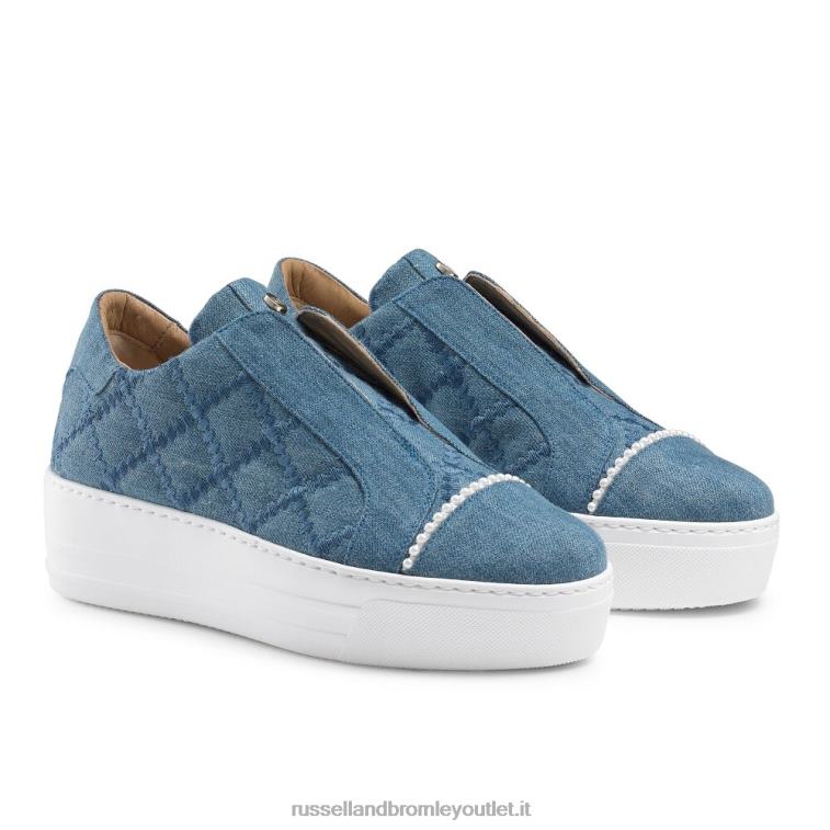 blu V0V4J28 donne Russell And Bromley sneaker senza lacci Seawalk