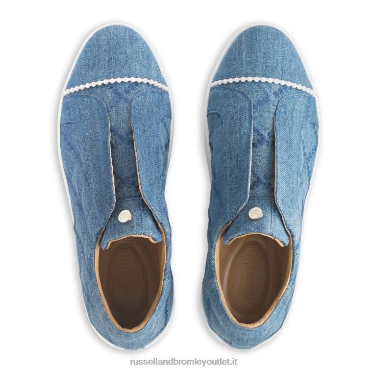 blu V0V4J28 donne Russell And Bromley sneaker senza lacci Seawalk