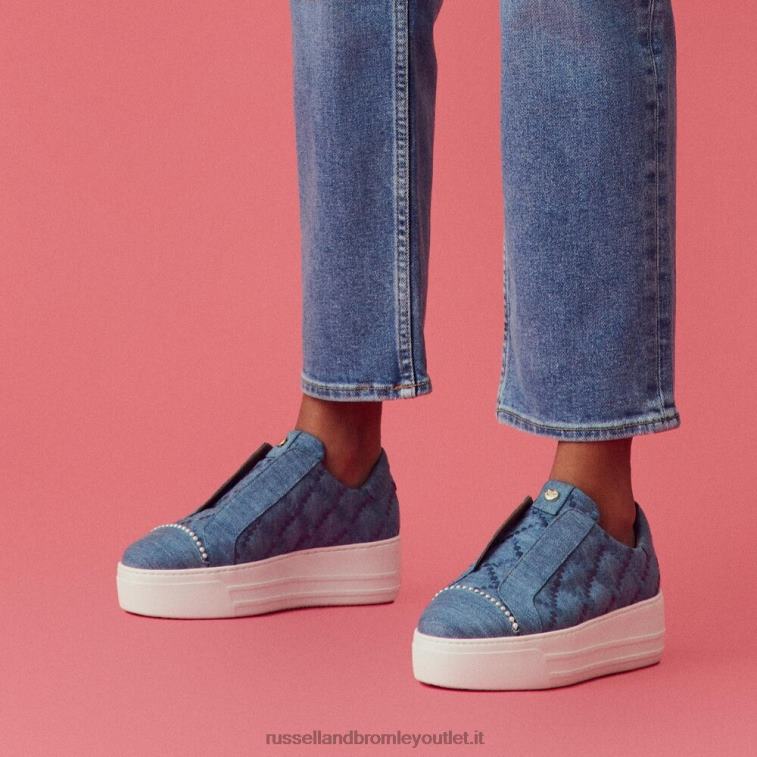 blu V0V4J28 donne Russell And Bromley sneaker senza lacci Seawalk