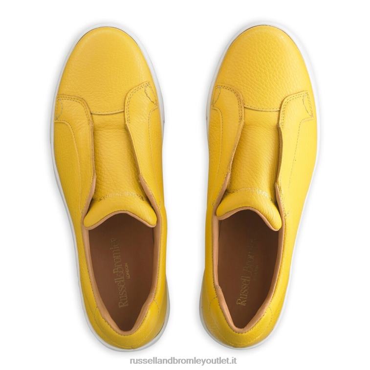 giallo V0V4J22 donne Russell And Bromley park up sneaker flatform senza lacci