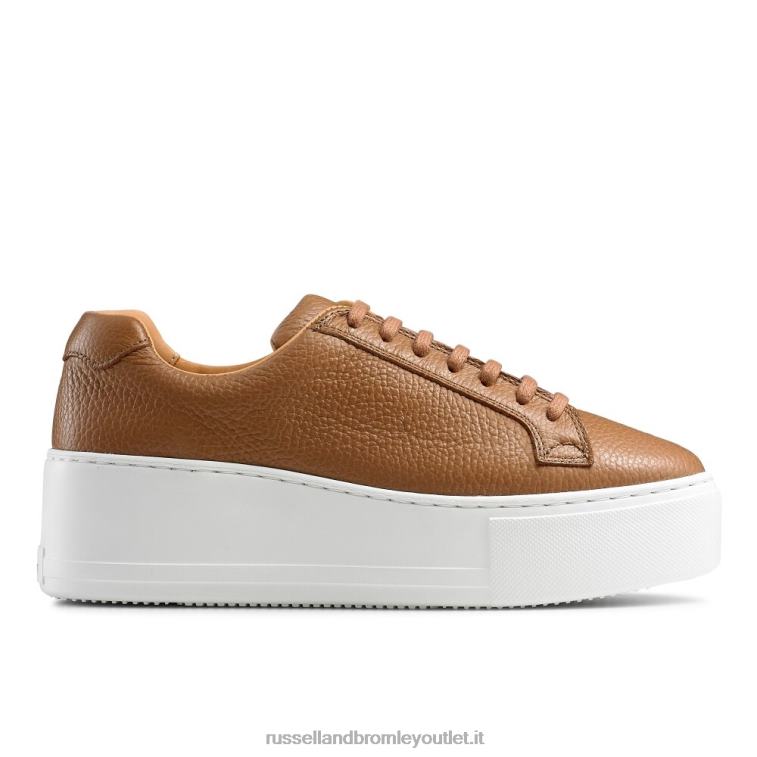 marrone V0V4J61 donne Russell And Bromley flatform con lacci park life