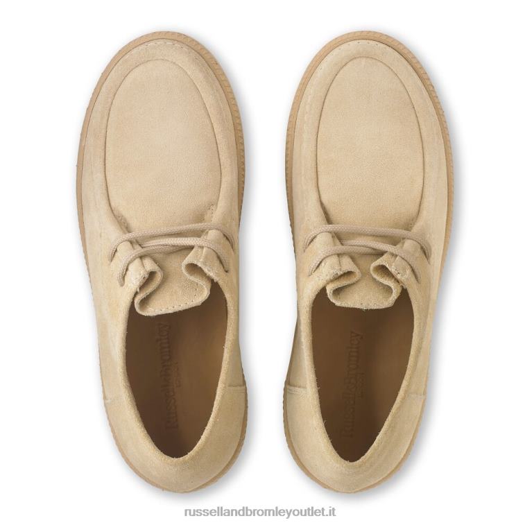 marrone V0V4J82 donne Russell And Bromley sneaker mocassino cactus con lacci