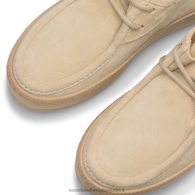 marrone V0V4J82 donne Russell And Bromley sneaker mocassino cactus con lacci