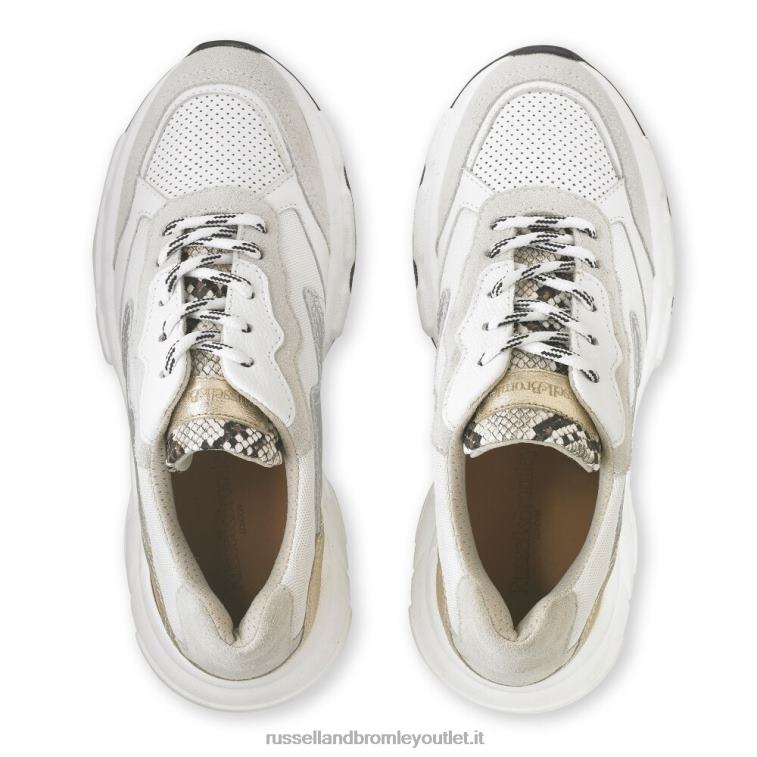 metallico V0V4J57 donne Russell And Bromley scarpa da ginnastica papà fischietto