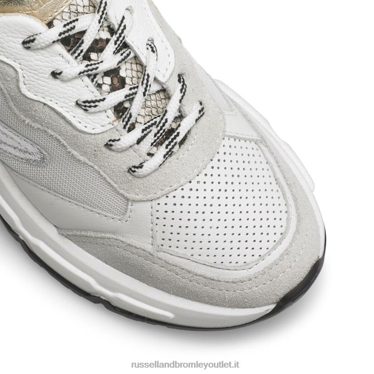 metallico V0V4J57 donne Russell And Bromley scarpa da ginnastica papà fischietto