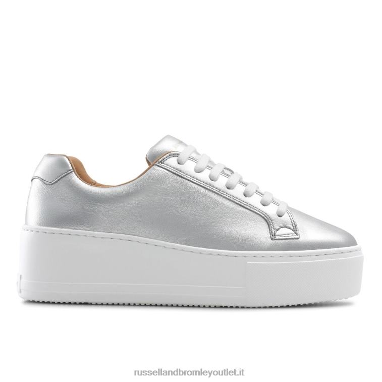 metallico V0V4J60 donne Russell And Bromley flatform con lacci park life