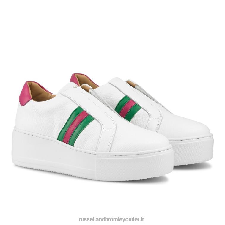 multi V0V4J35 donne Russell And Bromley sneaker flatform a righe