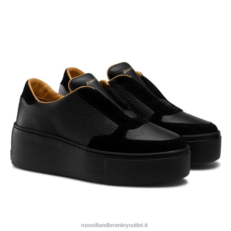 nero V0V4J15 donne Russell And Bromley sneaker flatform park ave senza lacci