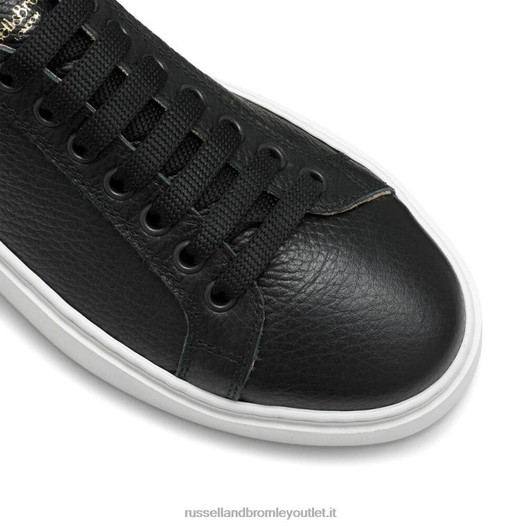 nero V0V4J40 donne Russell And Bromley bagliore top basso allacciato