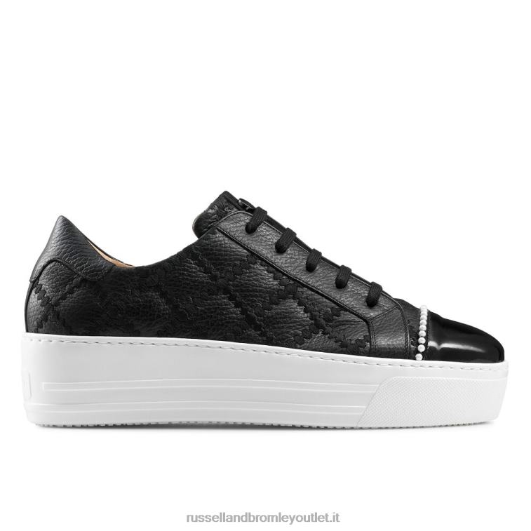 nero V0V4J62 donne Russell And Bromley sneaker esplanade con lacci