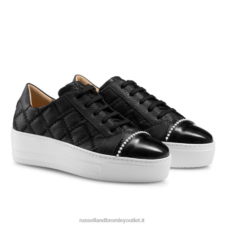 nero V0V4J62 donne Russell And Bromley sneaker esplanade con lacci