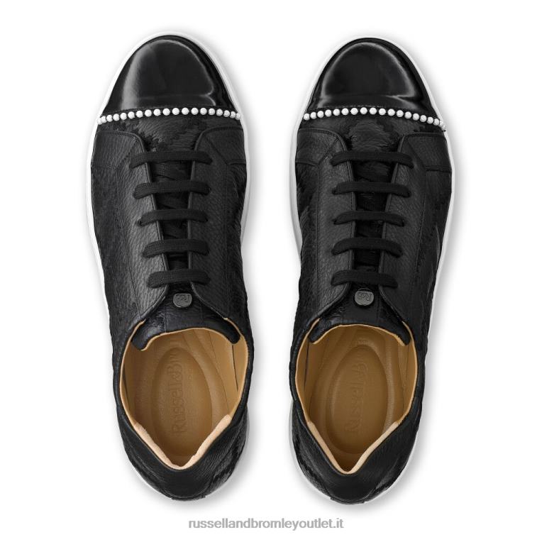 nero V0V4J62 donne Russell And Bromley sneaker esplanade con lacci