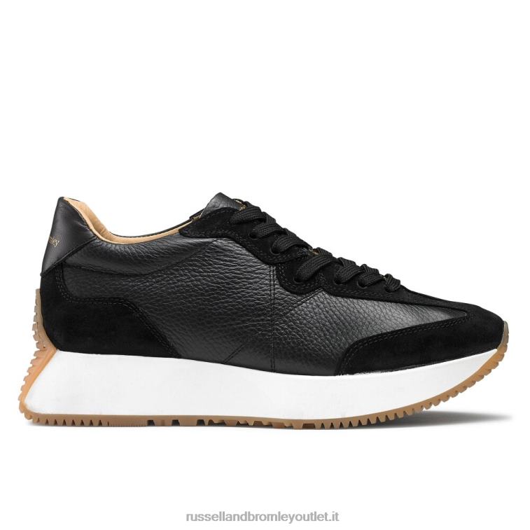 nero V0V4J67 donne Russell And Bromley sneaker con suola svasata a clessidra