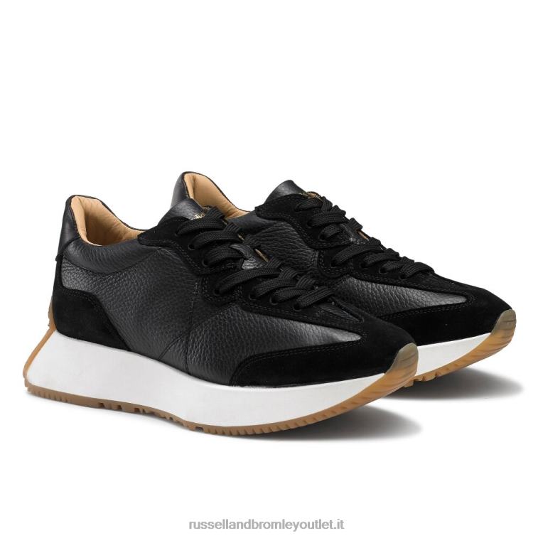 nero V0V4J67 donne Russell And Bromley sneaker con suola svasata a clessidra