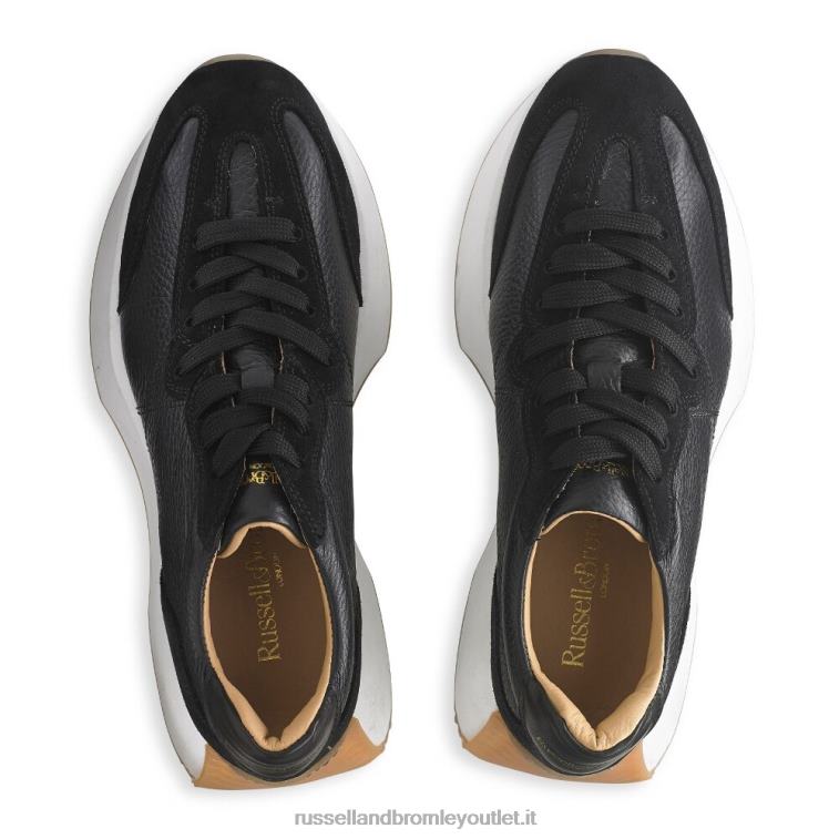 nero V0V4J67 donne Russell And Bromley sneaker con suola svasata a clessidra