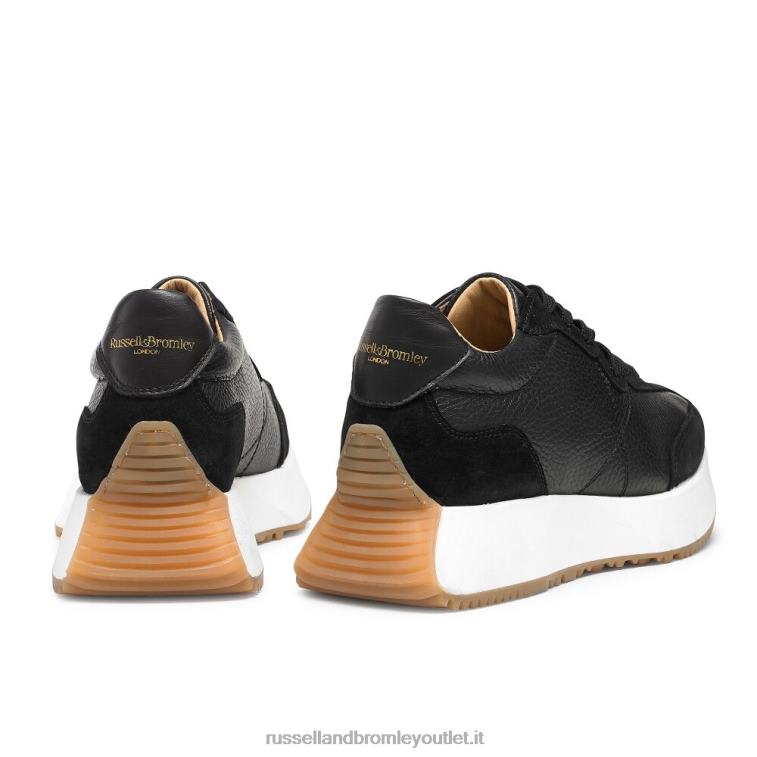 nero V0V4J67 donne Russell And Bromley sneaker con suola svasata a clessidra