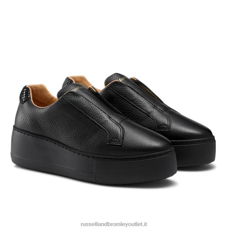 nero V0V4J6 donne Russell And Bromley park up sneaker flatform senza lacci